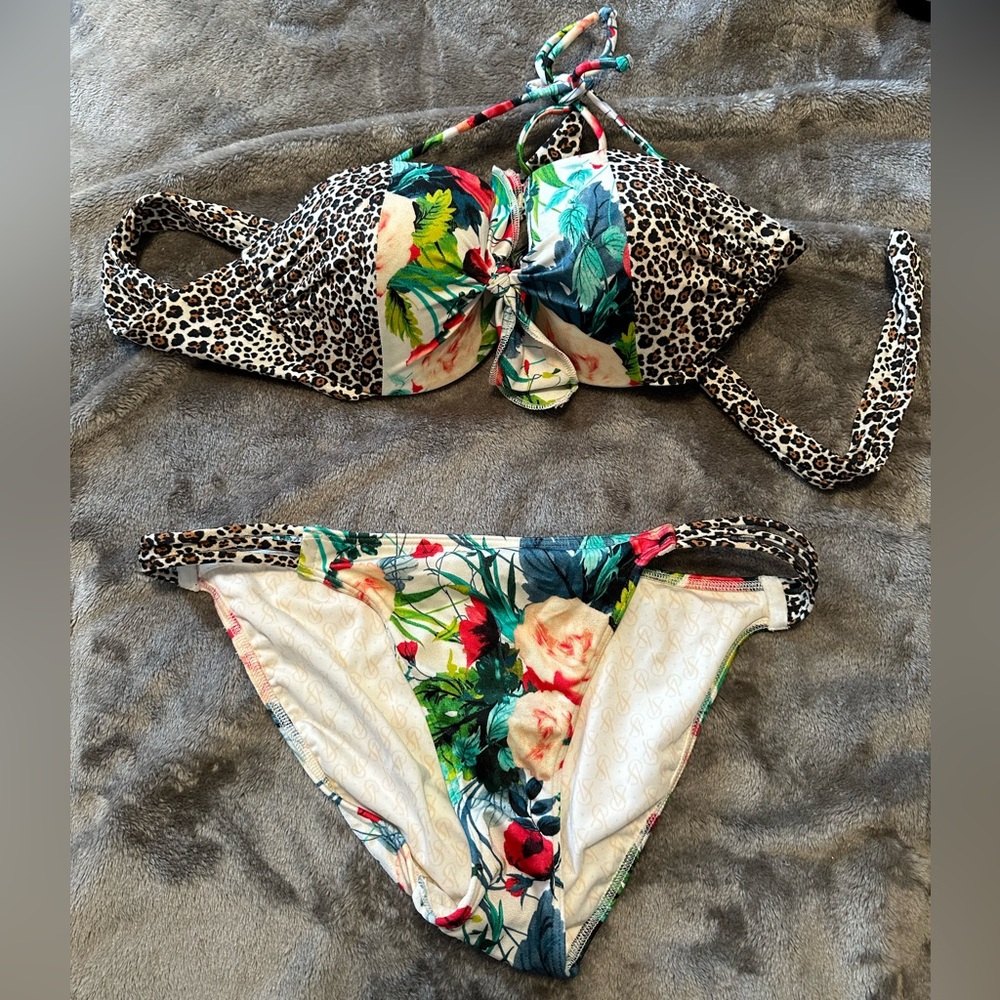 Victoria Secret Leopard 🐆 floral 🌺 bikini 👙